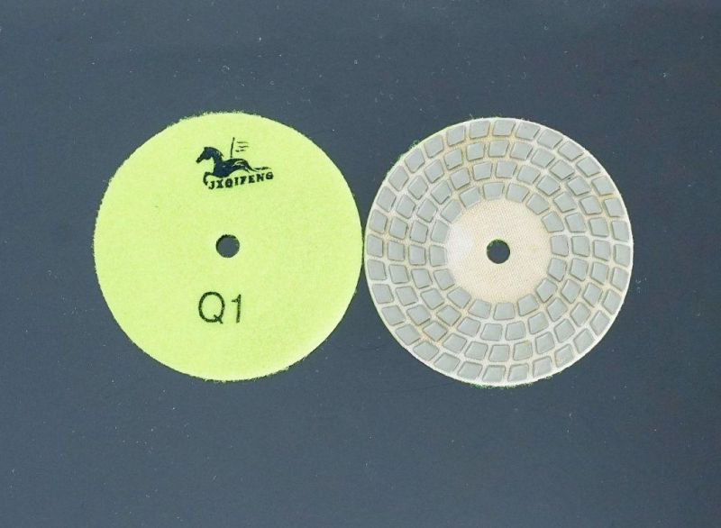 Qifeng 4′ ′ Four-Step Diamond Polishing Pads for Nature Stones Top Supplier