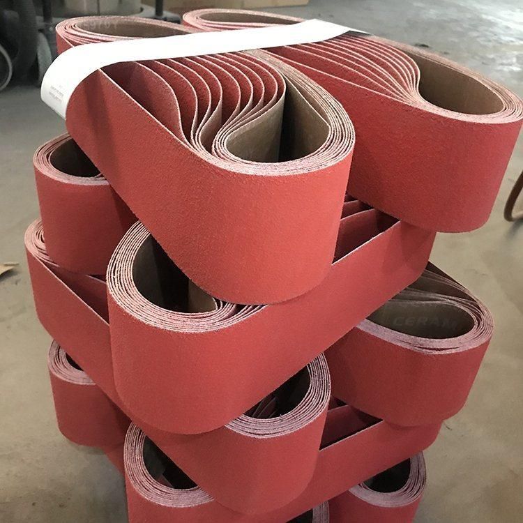 High Quality Premium Wear-Resisting Ceramic Grain Sanding Belt for Grinding Stainless Steel and Metal