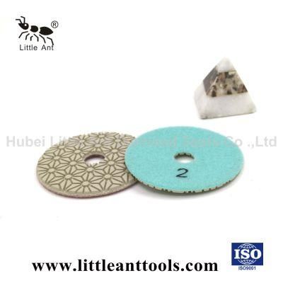 Good Quality 4&prime;&prime; 3-Step Flexible Polishing Pad Wet Use