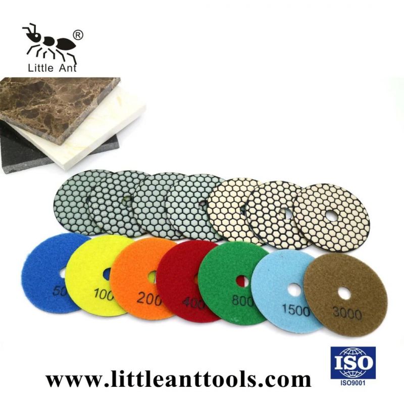 4"/100mm Dry Diamond Tools Polishing Pad for Concrete and Stone