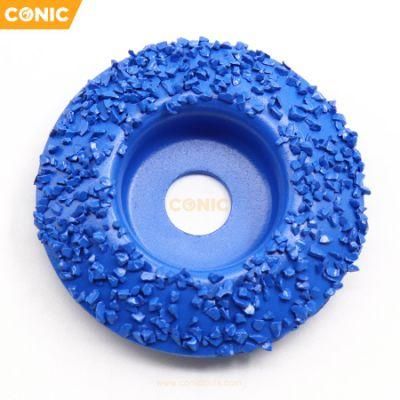 50mm Curved Brazed Tungsten Carbide Grinding Wheel Abrasive Disc with Carbide Brazed