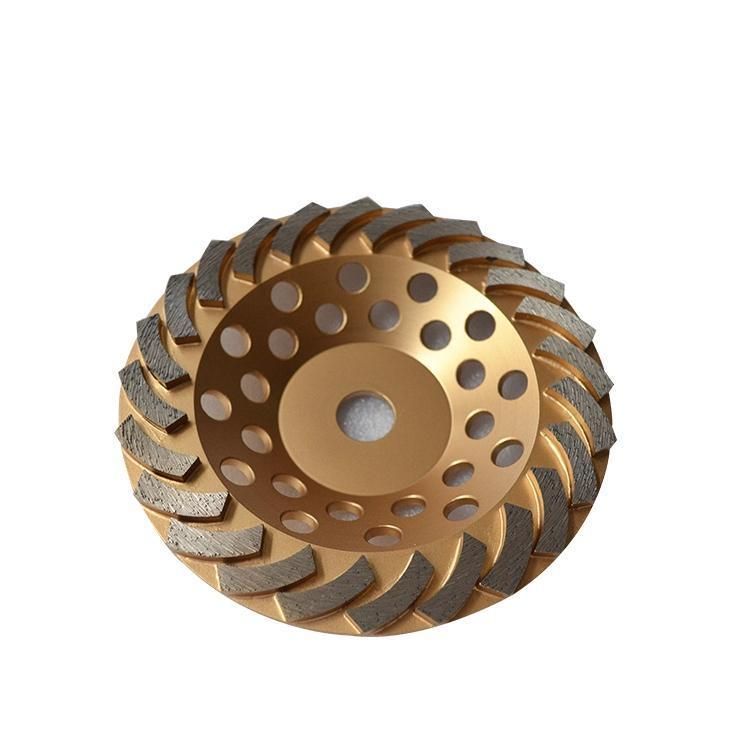 7 Inch D180mm 24 Segments Diamond Grinding Cup Wheel Disc for Angle Grinder Diamond Grinding Disc M14 for Concrete and Terrazzo Floor