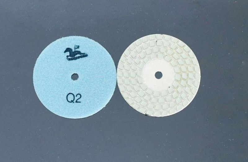 Qifeng Top 4 Steps Diamond Resin Bond Dry Polishing Pads for Granite&Marble
