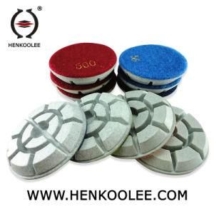 Factory 4 Inch Turtle Shell Shape Floor Abrasive Polishing Pads Diamond Tools for Marble/Granite/Concrete