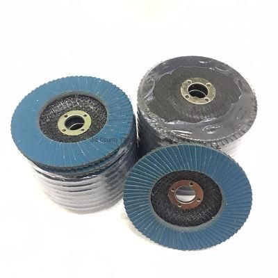 OEM High Quality T27 T29 5&prime;&prime; P40 Pure Zirconia Flap Disc for Metal Stainless Steel Polishing and Grinding