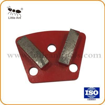 Double Segments Rectangle Diamond Concrete Floor Grinding Plate