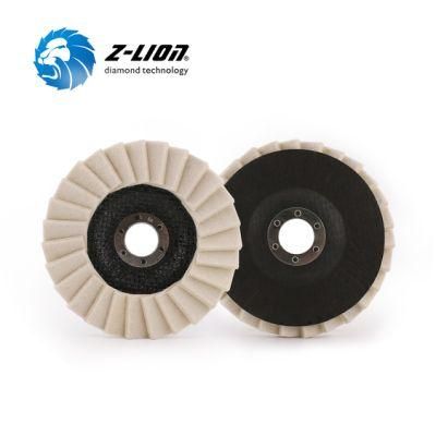 5inch Wool Flap Disc Polishing Pad for Polishing Cleaning Metal Waxing