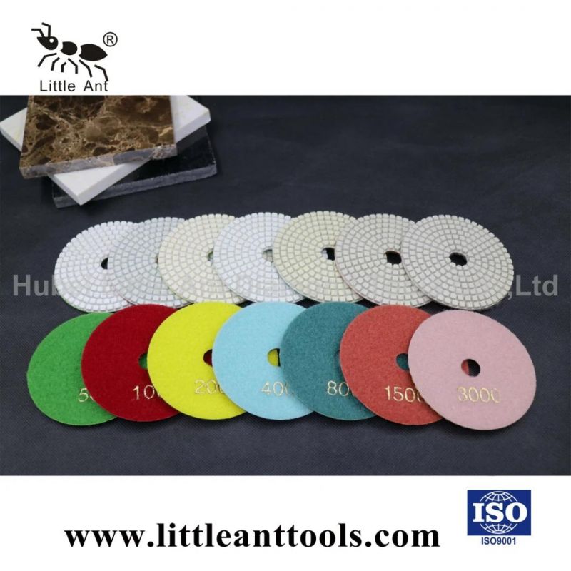 4" White Straight Tooth Grinding Disc and Polishing Pad