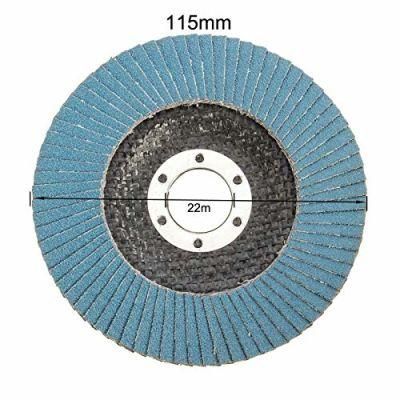 Power Tools Premium Zirconia Flap Disc 4.5&quot; Inch 40 Grit for Stainless Steel Inox Grinding Auto Repairing