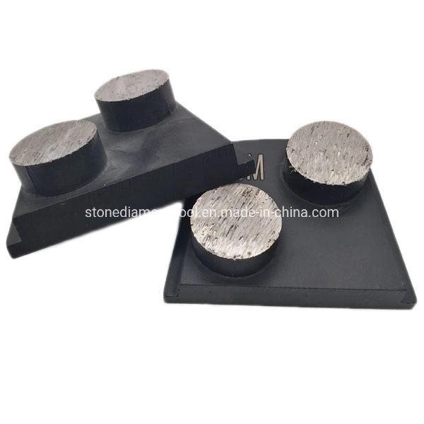 Double Button Round Segments Phx Metal Diamond Grinding Disc Pad