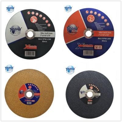 180mm 7inch Resin Bond Metal/Stainless/Stone Abrasive Cutting Wheel