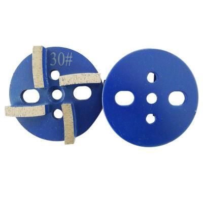 4 Inch D100mm Universal Diamond Grinding Disc with Four Segments Diamond Polishing Pads for Concrete and Terrazzo Floor