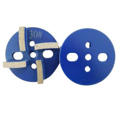 4 Inch D100mm Universal Diamond Grinding Disc with Four Segments Diamond Polishing Pads for Concrete and Terrazzo Floor