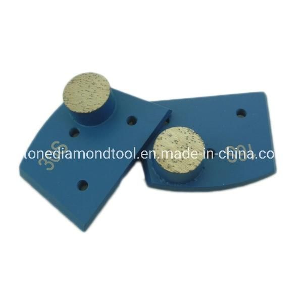 Double Button Round Segments Phx Metal Diamond Grinding Disc Pad