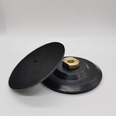 100mm 4 Inch Rubber Back Pad Diamond Polishing Pads Holder M14 Thread Backer Sandpaper Holder for Sanding Disc