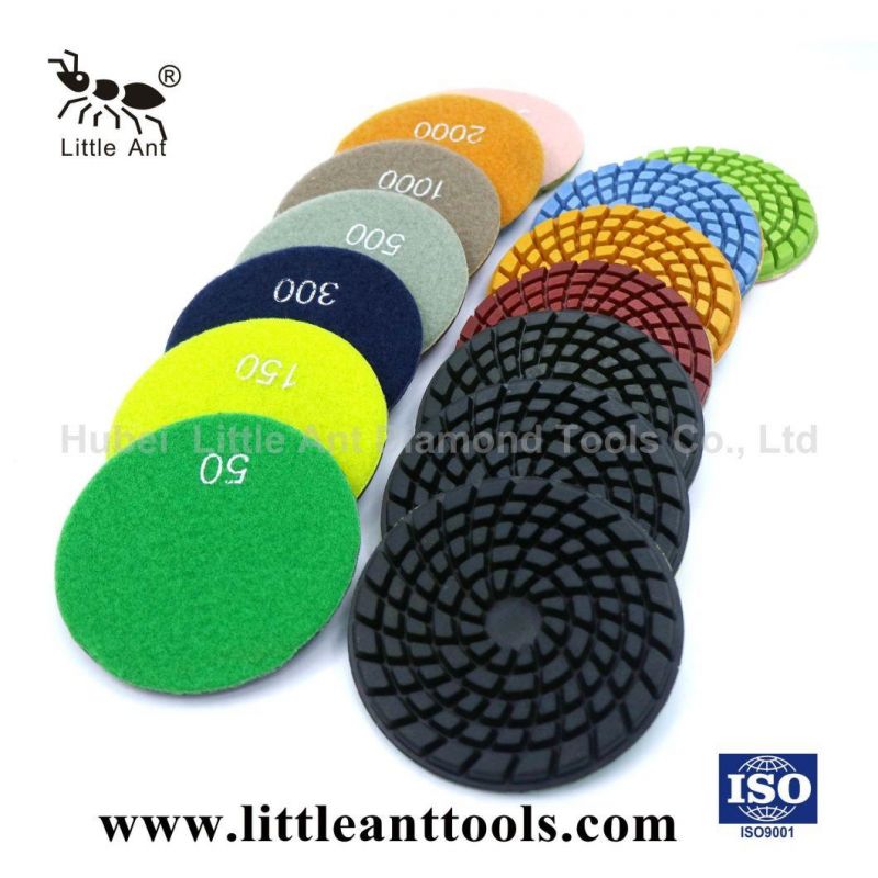 Floor Polishing System Diamond Resin Polishing Pads with Dry and Wet Use