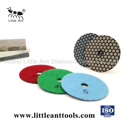4 Inch Dry Use Floor Diamond Polishing Pad for Quartz Granite Polishing