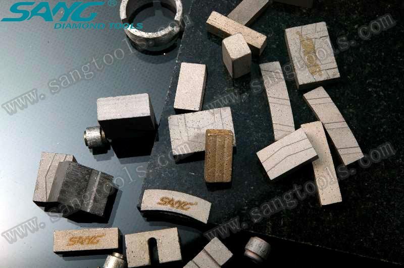 Multi Blade Diamond Segments for Marble Cutting