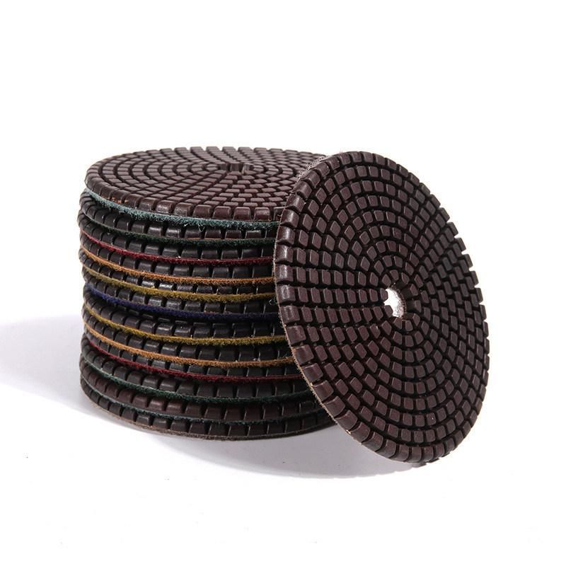 Wet Dry Resin Ceramic Concrete Diamond Granite Polishing Pads 4 Inch Polishing Pad for Quartz