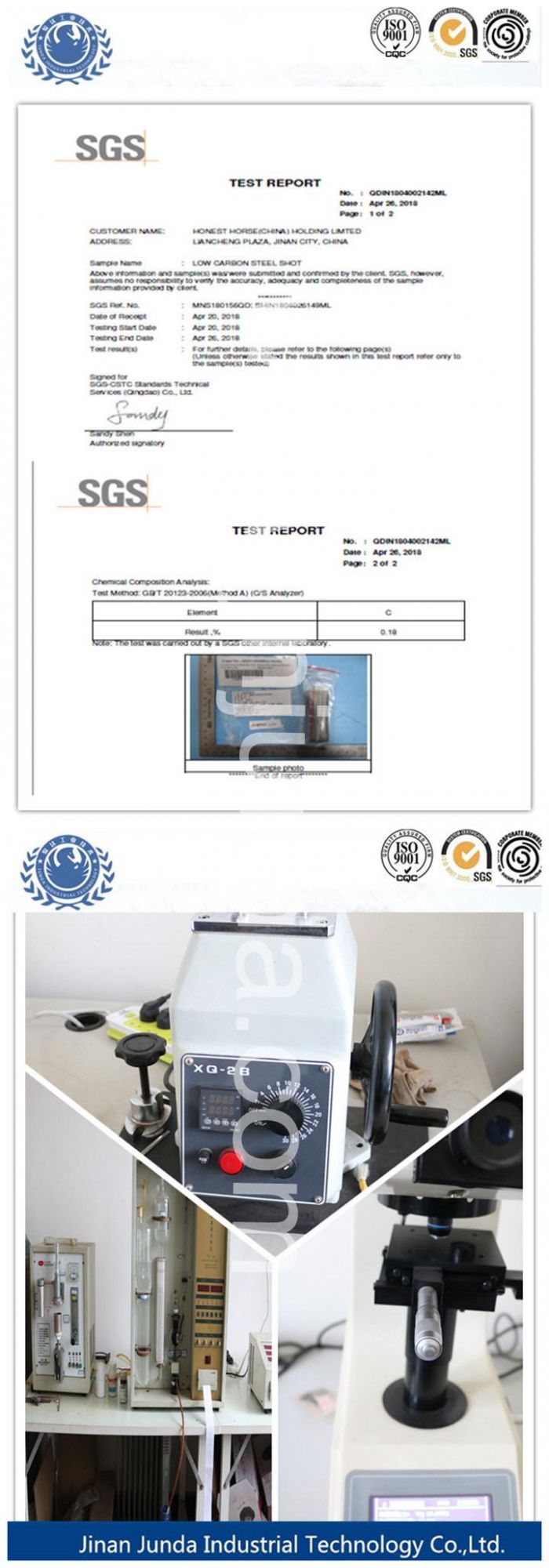 Low Carbon Element Cast Steel Shot S390 for Shot Peening