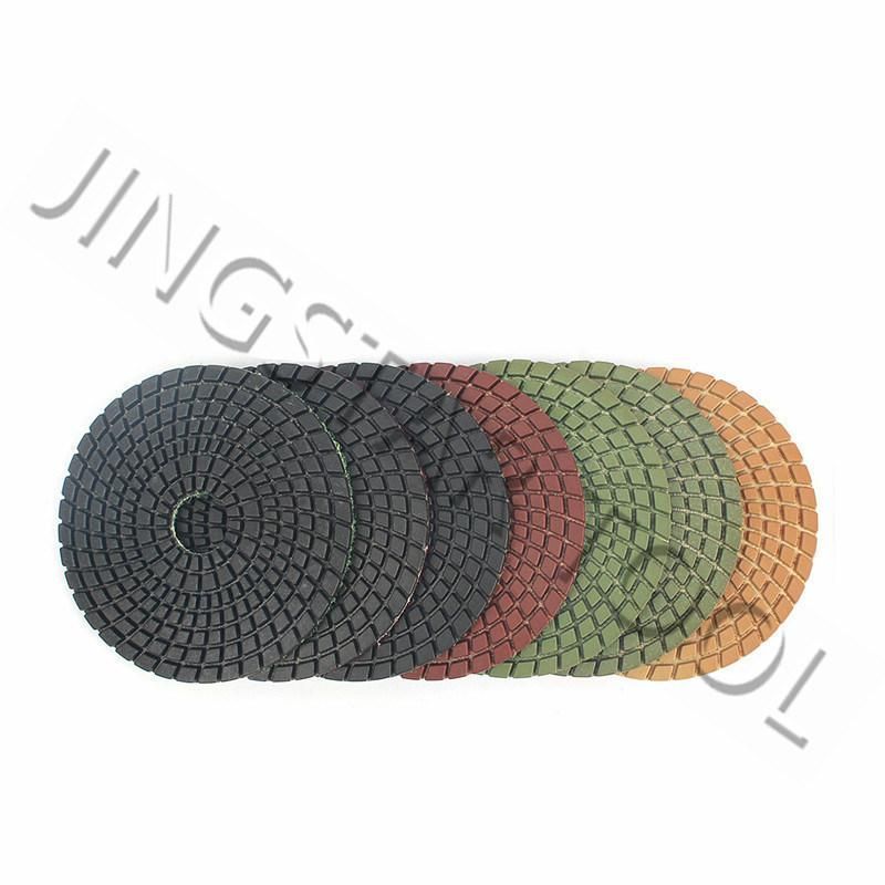 4" 100mm Marble Floor Polishing Pads for Wet Use Flexible Polishing Pad