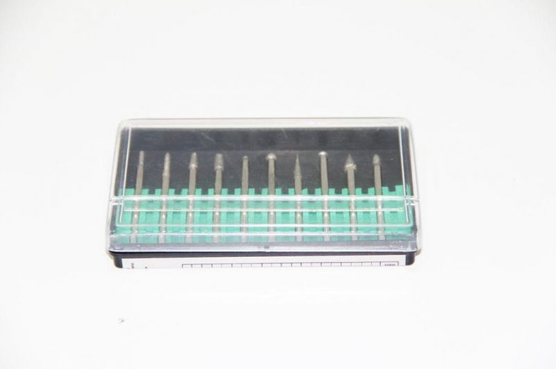 High Quality 3mm Shank 10 PCS Diamond Mounted Points