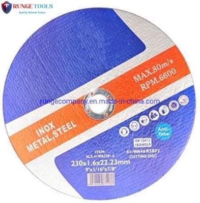9&quot; Inch 230mm Metal Cutting Wheels Cutting Discs for Various Famous Angle Grinder Power Tools