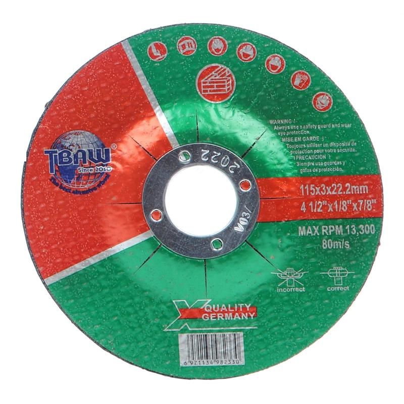 115X3 Resin Cutting Disc Tbaw Brand 4.5" 115X3 mm Durable Resin Bonded Abrasive Metal Cutting Disc Disco De Corte