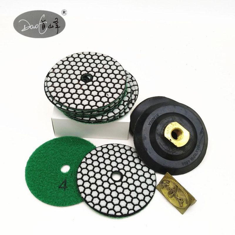 Daofeng 5inch 125mm Polishing Pads for Grinder (hexagon)