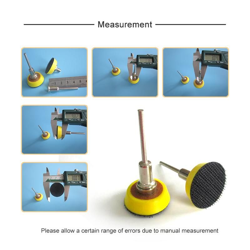 1.2" 30mm Backup Sanding Pad 3mm Shank Hook and Loop Sander Backing Pad for Electric Drill/Grinder/Sander