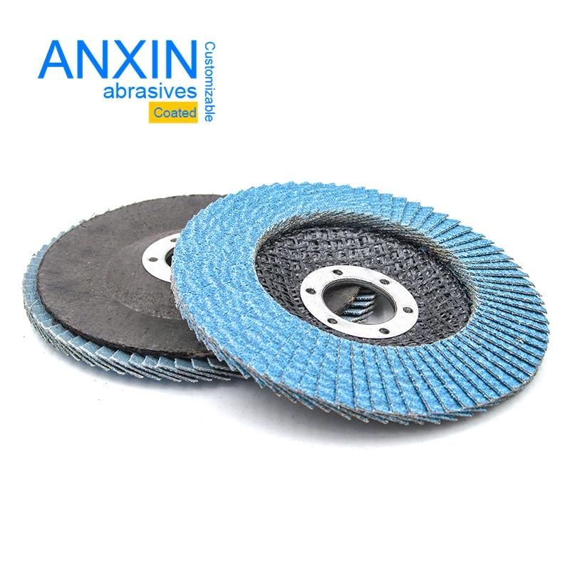 Ceramic Cloth Flap Disc with Blue Color