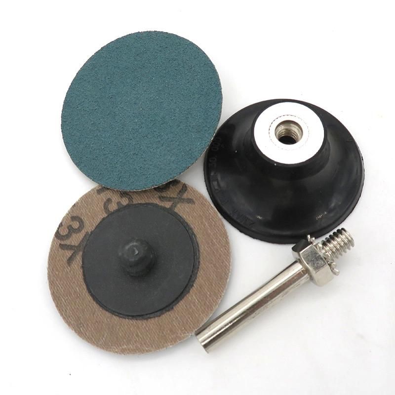 2" 50mm Zirconium Corundum Quick Change Roll Lock Green Surface Conditioning Sanding Disc