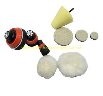 4.5&prime;&prime;. 5&prime;&prime;, 6&prime;&prime;, 7&prime;&prime;, 8&prime;&prime;, 9&prime;&prime; Lambs Wool Pad Wool Ball Wool Bonnet with String for Car Polisher
