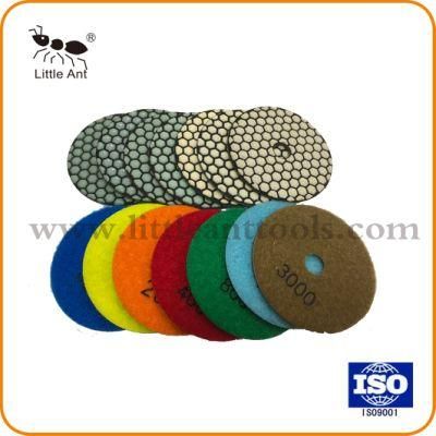 4 Inch Dry Flexible Diamond Polishing Pad for Granite