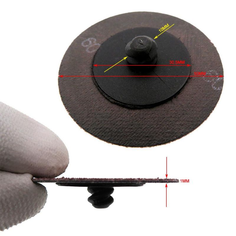 2" 50mm Quick Change Roll Lock Red Surface Conditioning Sanding Disc