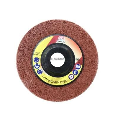 Non Woven Disc, 100X15mm, U3/7p, Maroon Color