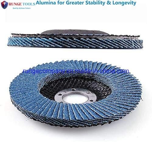 4.5 Inch Flap Disc 60 Grit Type 29 Professional Grade Zirconia Abrasive Grinding Wheel Flap Discs for Angle Grinder Power Tools