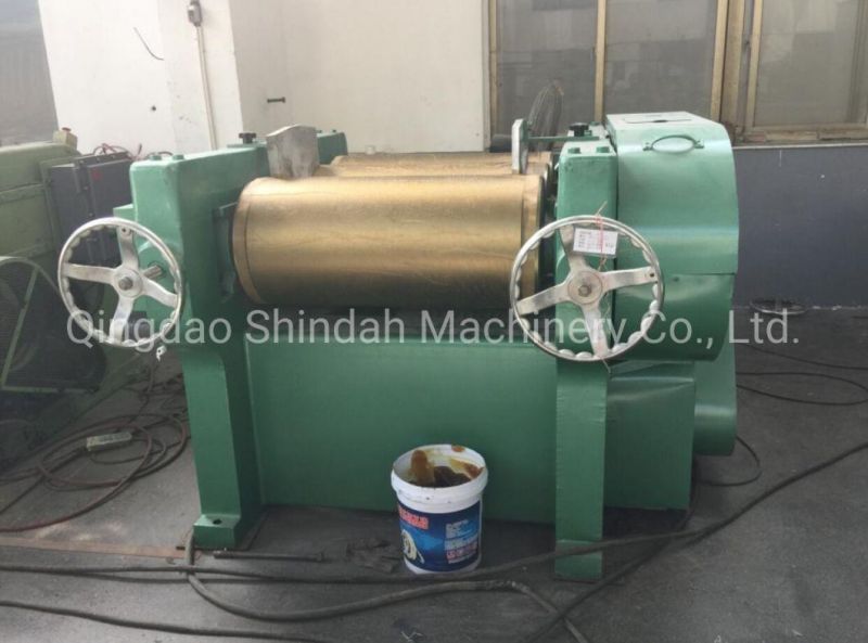 Sillicon Rubber Triple Roller Mill Grinder with Super Hard Alloy Roller