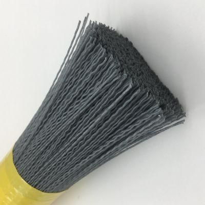 PA612 Polyamide PA6.12 Sic Silicon Carbide Grit Mesh 180# 0.65mm Wavy Abrasive Filaments for Textile Industry Sueding Brush