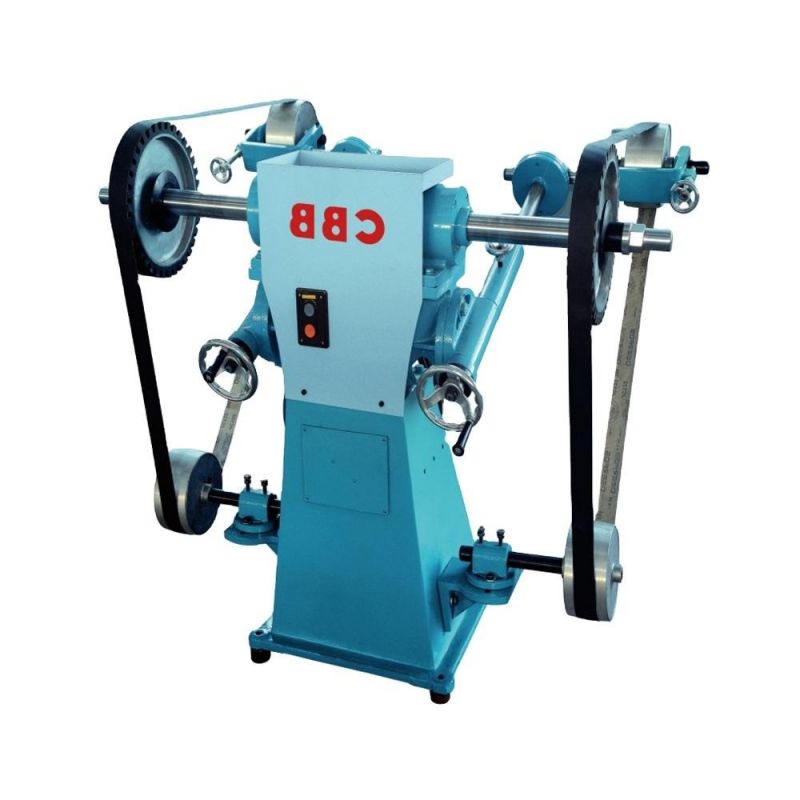 Cleaning Brass Faucet Metal Pieces Parts Stainless Steel Sand Belt Polishing Machine