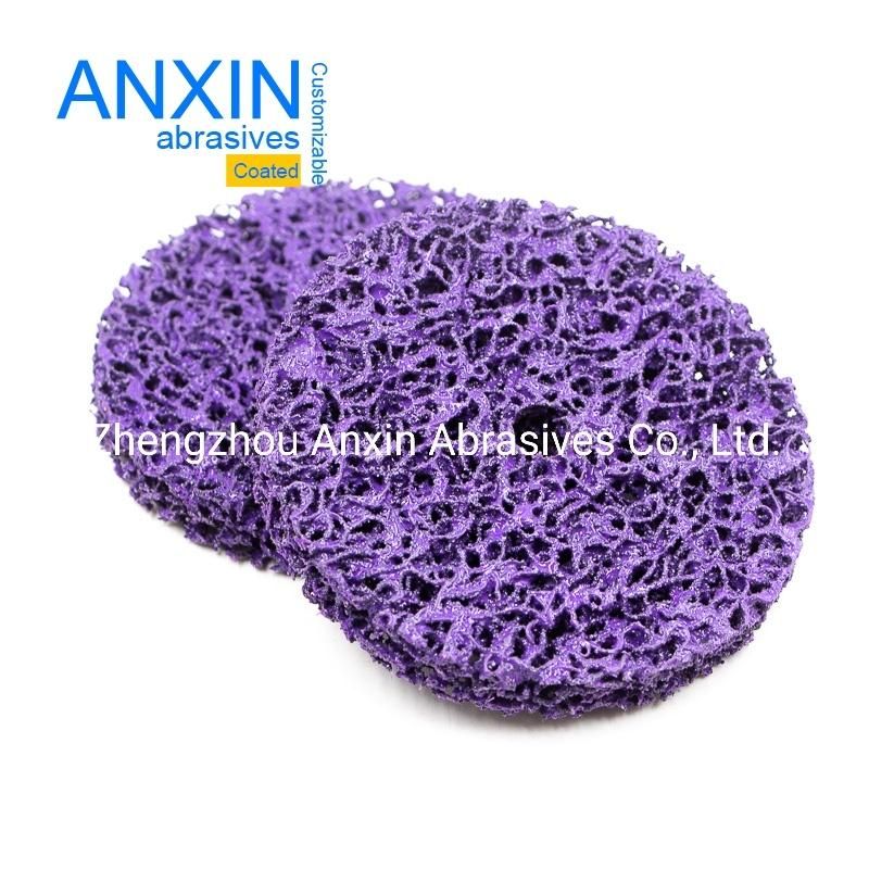 Purple Non-Woven Strip Pad with Center Hole