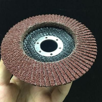 Wholesale Price OEM 4.5&prime;&prime; 40# Aluminum Oxide Flap Disc for Metal Grinding and Polishing Abrasive Tools