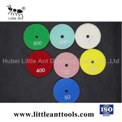 Marble Granite Wet Use Diamond Polishing Pads with Good Performance