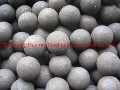 50mm Abrasive Forged Grinding Steel Balls for Gold Mines in Stock