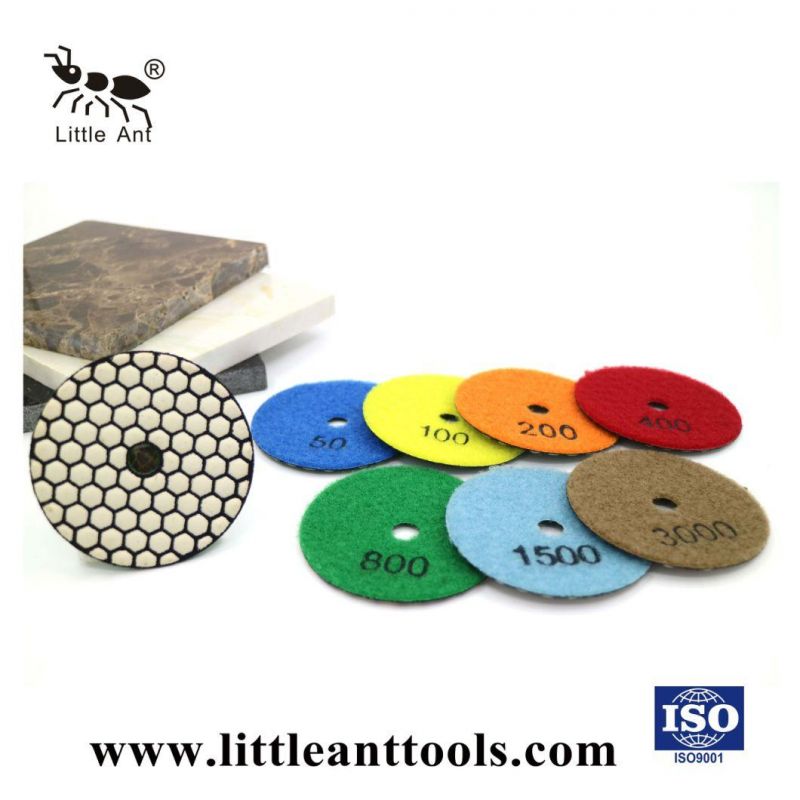 80mm Diamond Dry Polishing Pads for Marble, Granite