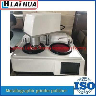 Full Auto Laboratory Double Discs Metal Sample Grinding Polishing Machine