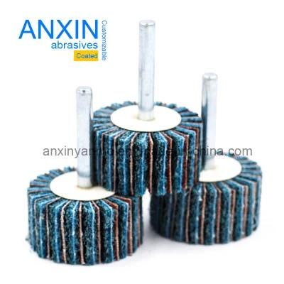 Surface Condition Mounted Flap Wheel with Sand Cloth Interleaf for Polishing
