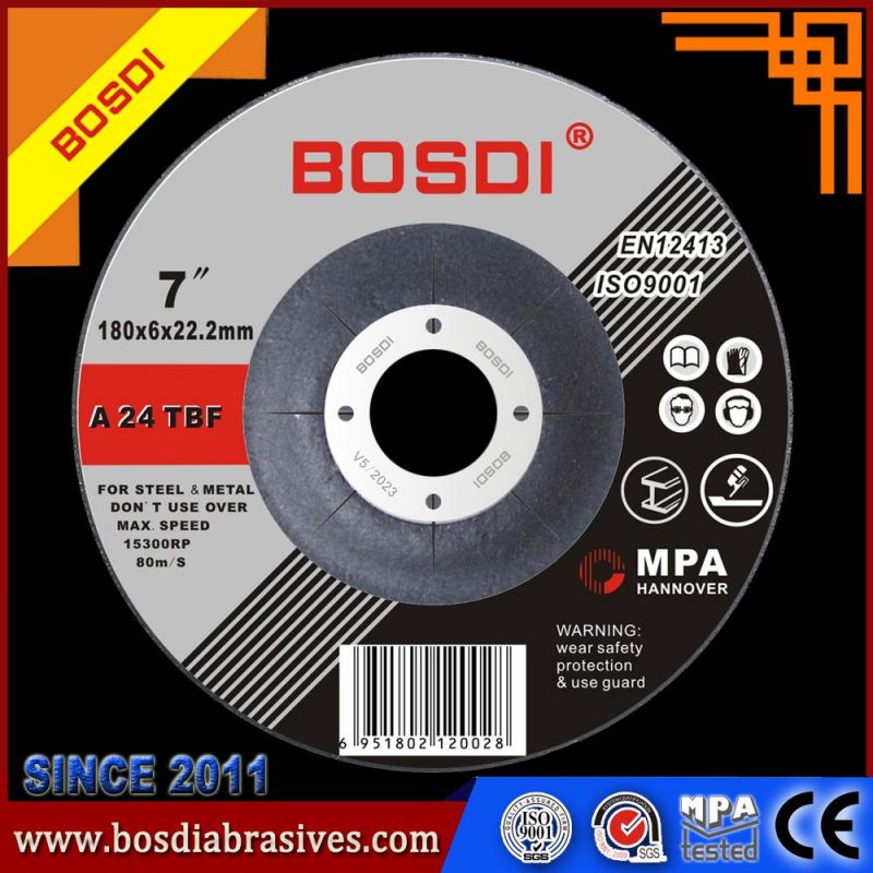 4" Inch Red/Black Depressed Center Grinding Wheel for Metal and Inox