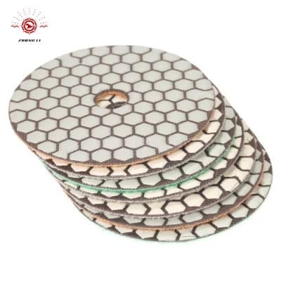 7-Step Dry Diamond Polishing Pads for Marble Granite Artificial Stones