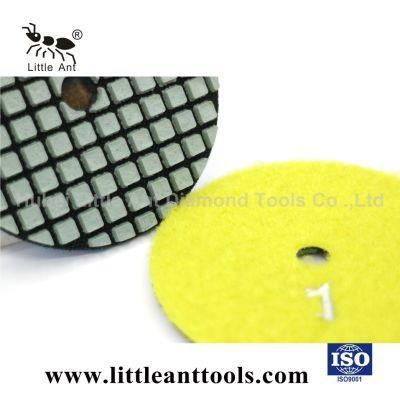 4 Inch Diamond Flexible Super Dry Polishing Pads for Granite/Concrete/Marble
